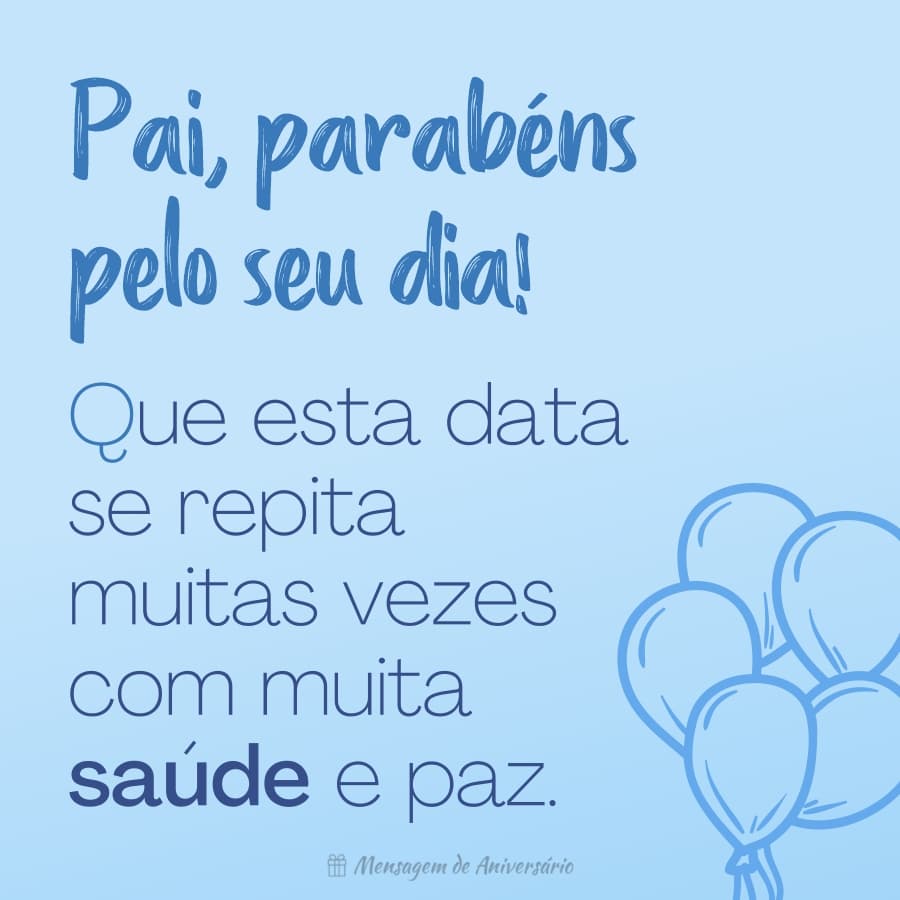 mensagem de aniversário para pai de filha