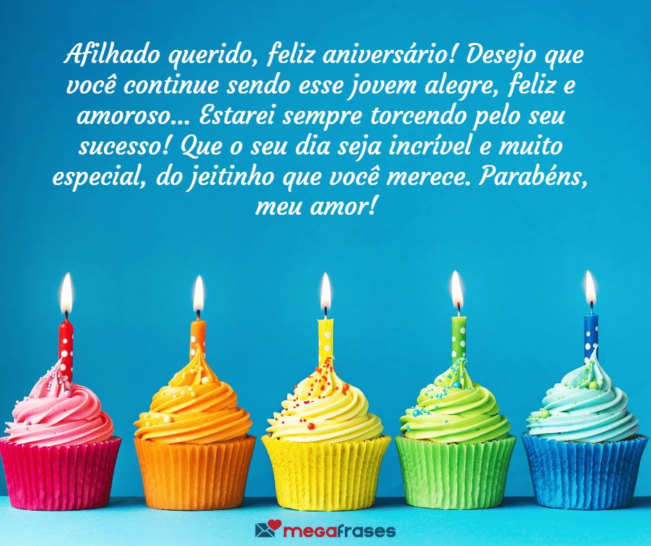 texto de aniversário para afilhado