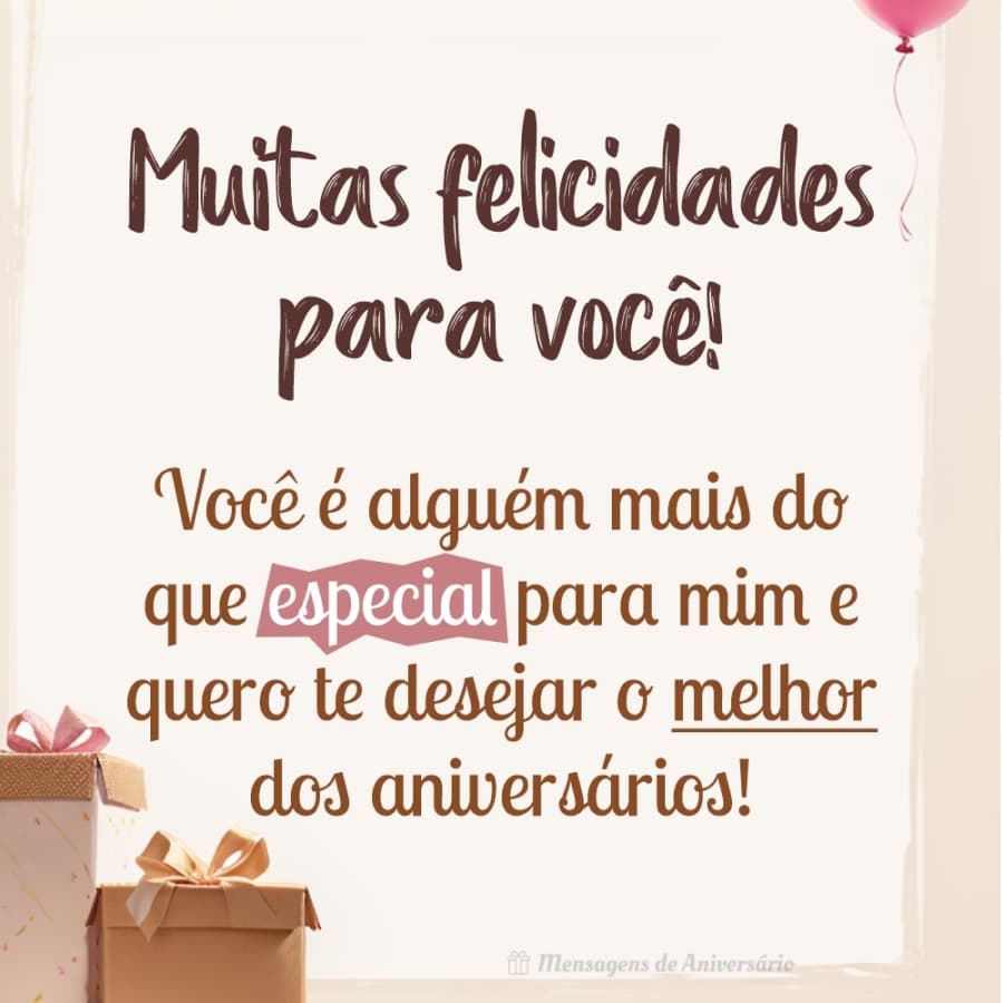 mensagens curtas de aniversário para pessoa especial