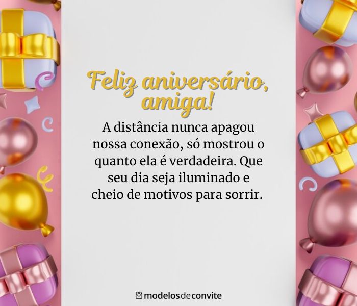 mensagem de aniversário para amiga vs colega de trabalho
