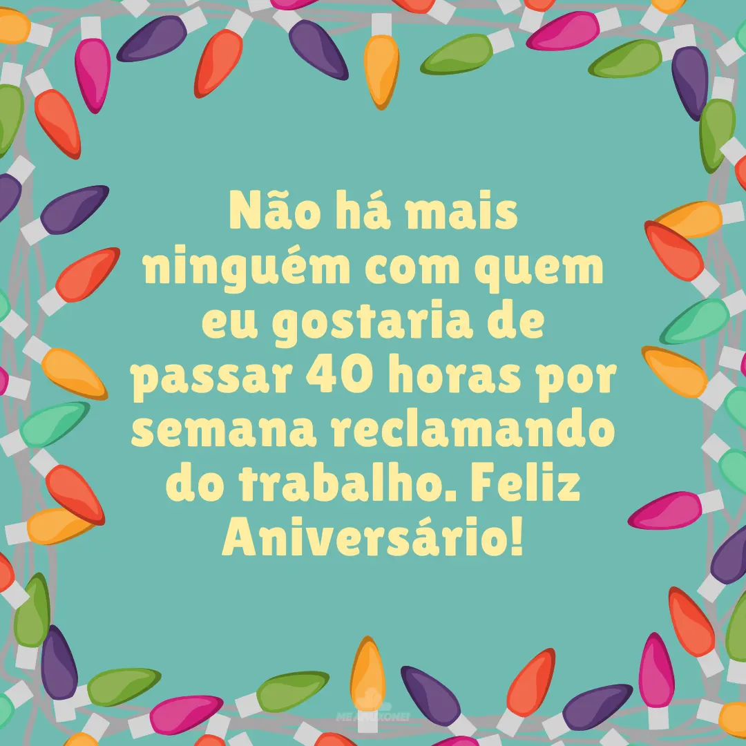 textos de aniversário para colega de equipe