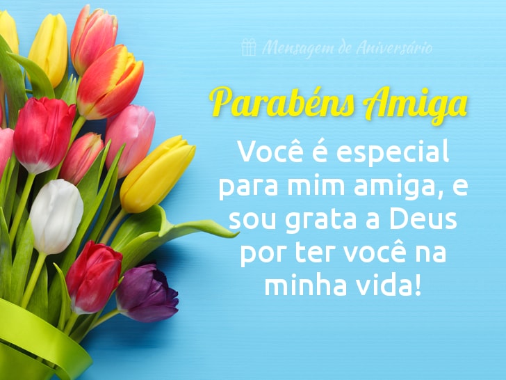 desejos de aniversário para amiga com Deus