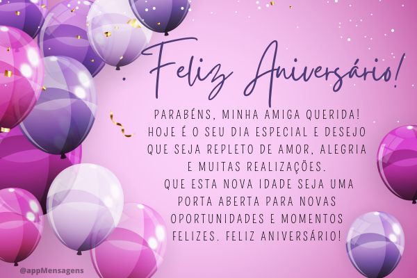 mensagens de aniversário para amiga de infância
