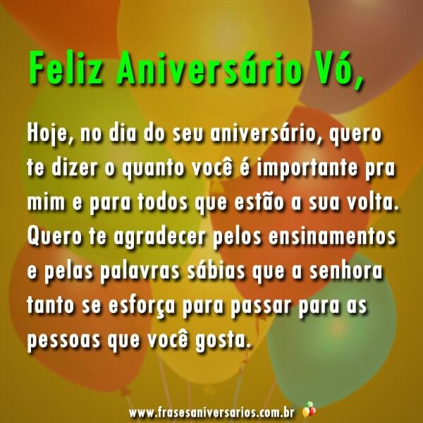 homenagem de aniversário para avó com fé