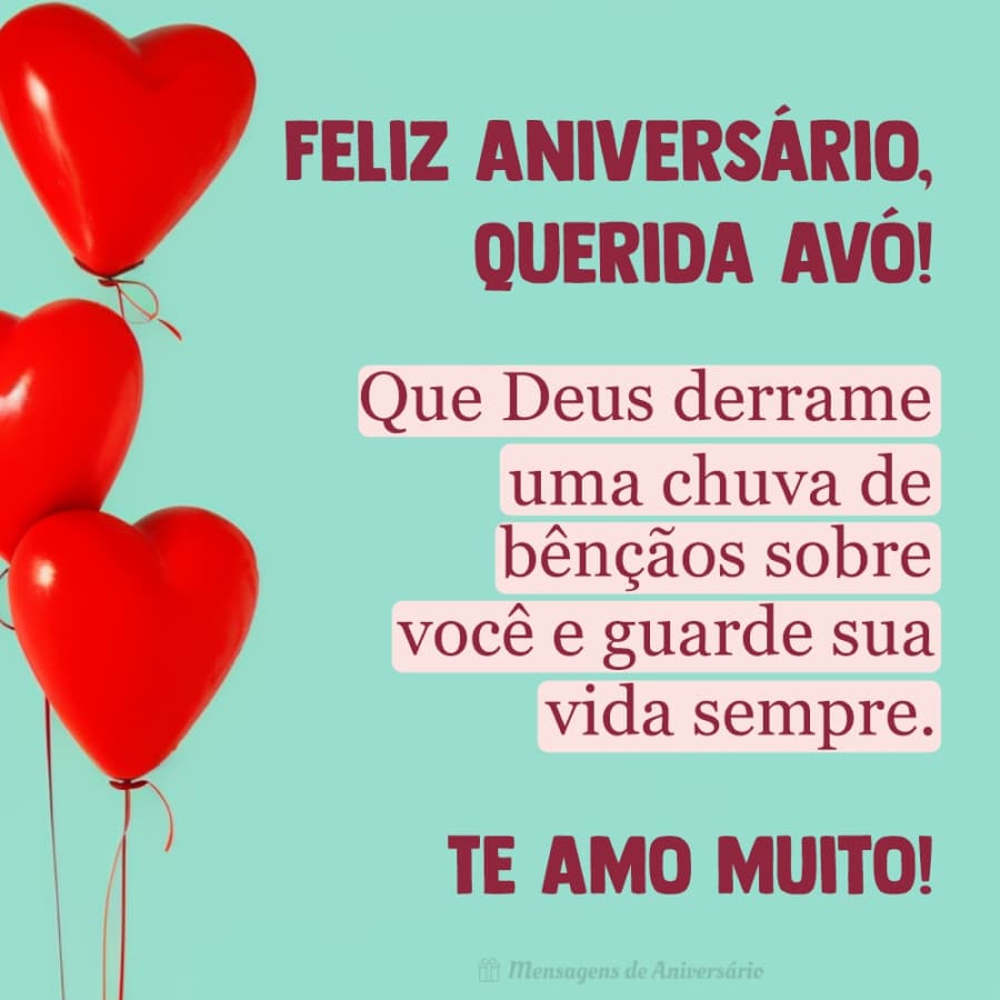 como desejar feliz aniversário para avó