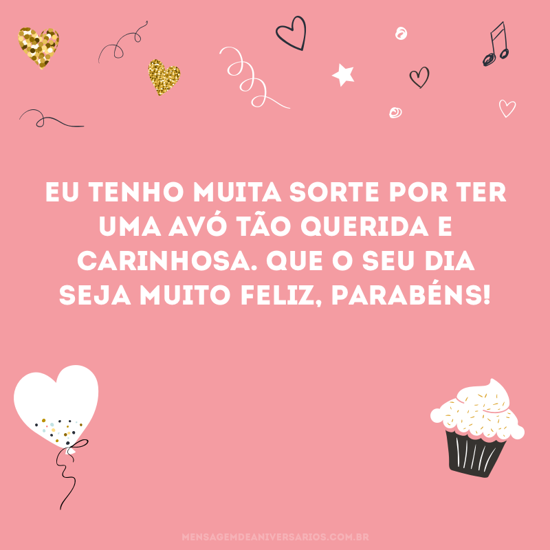 mensagens de aniversário para avó com fotos