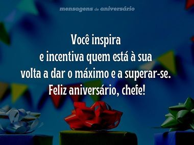 mensagem de aniversário para chefe formal