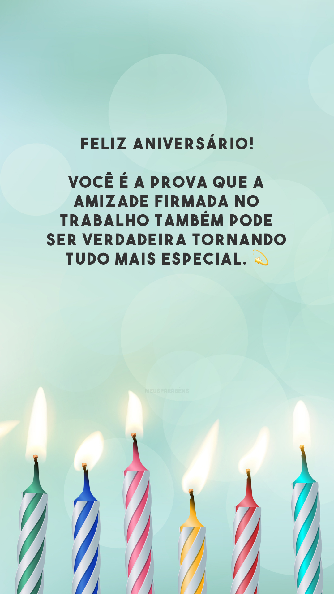 mensagens curtas aniversário colega