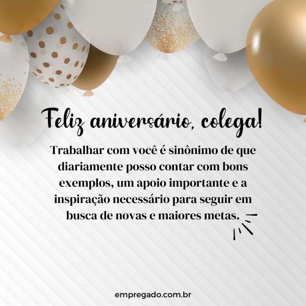 como desejar feliz aniversário colega de trabalho