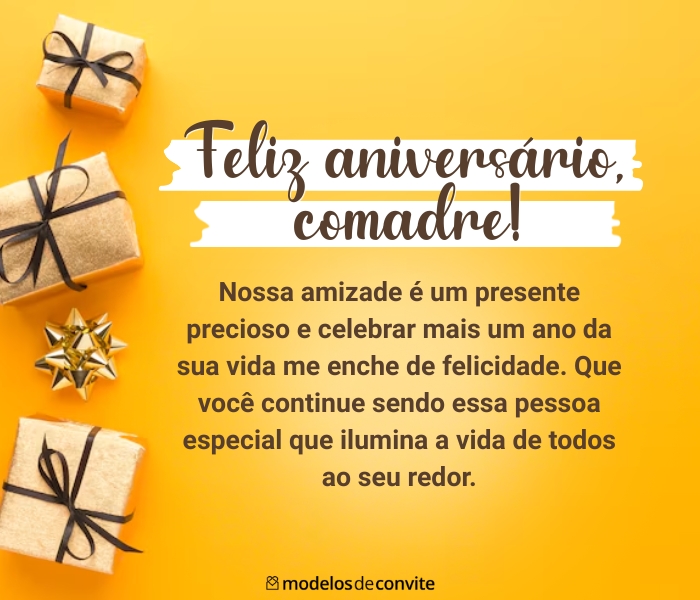 feliz aniversário comadre querida