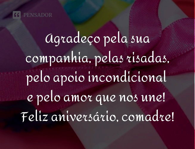 mensagem para comadre e amiga