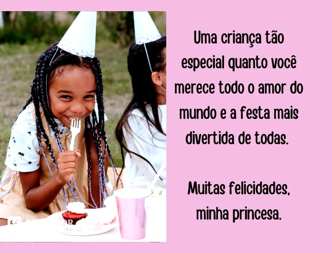 mensagens de aniversário para criança de 5 anos