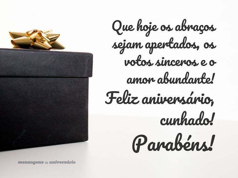 mensagem de aniversário para cunhado emocionante