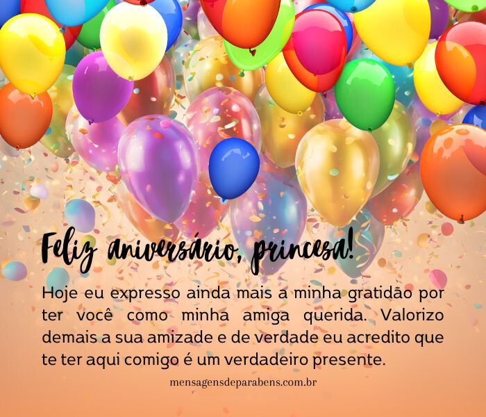 aniversário amiga: mensagem emocionante