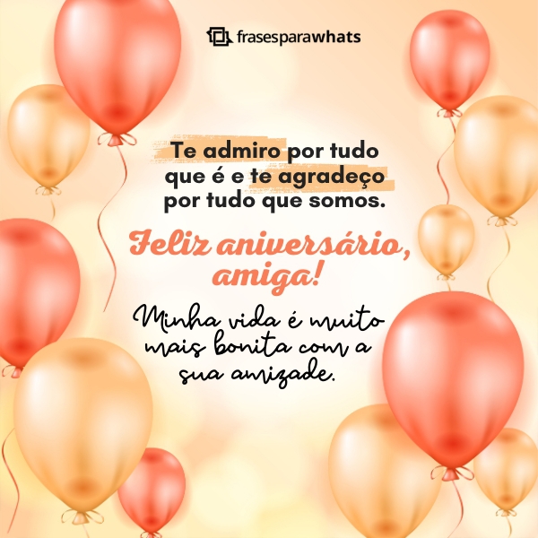dedicatória de aniversário para amiga