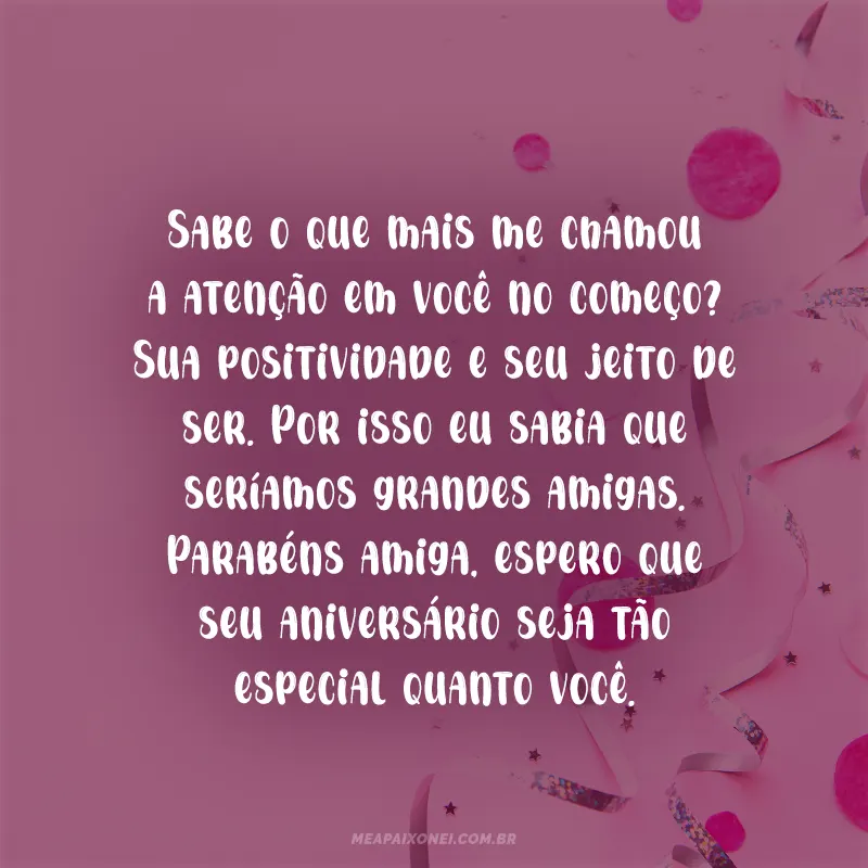 mensagem de aniversário para amiga que é como irmã
