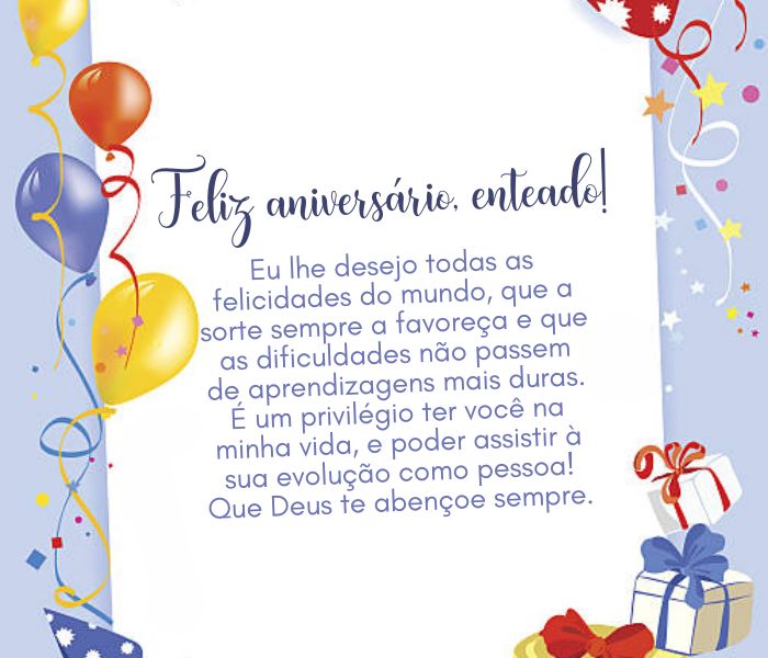 frases de aniversário para enteada