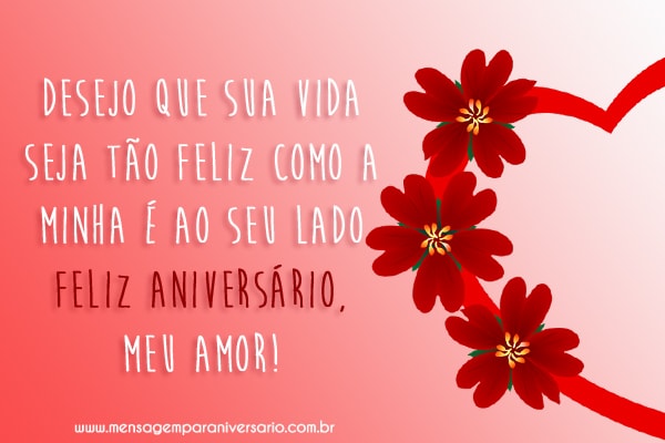 mensagem de aniversário para esposa vs namorada