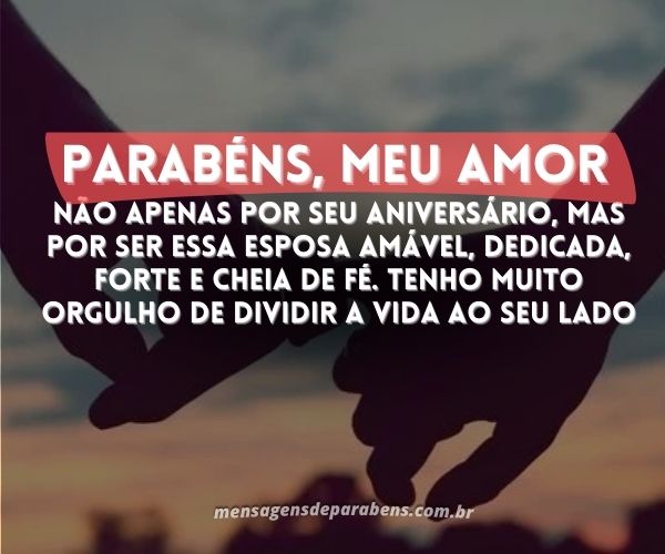 mensagem de aniversário para esposa que está longe