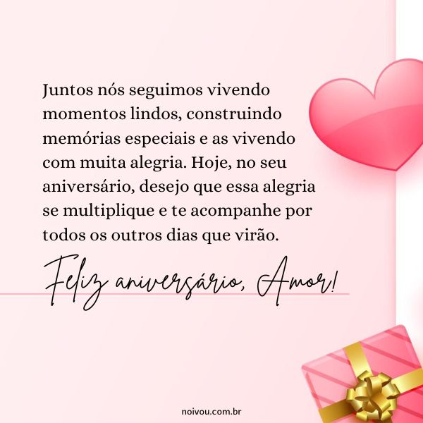 mensagem de aniversário para esposa criativa