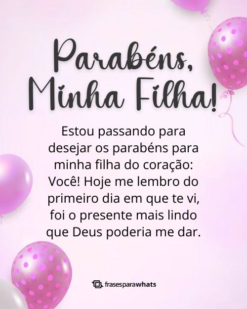 mensagem de aniversário para filha emocionante