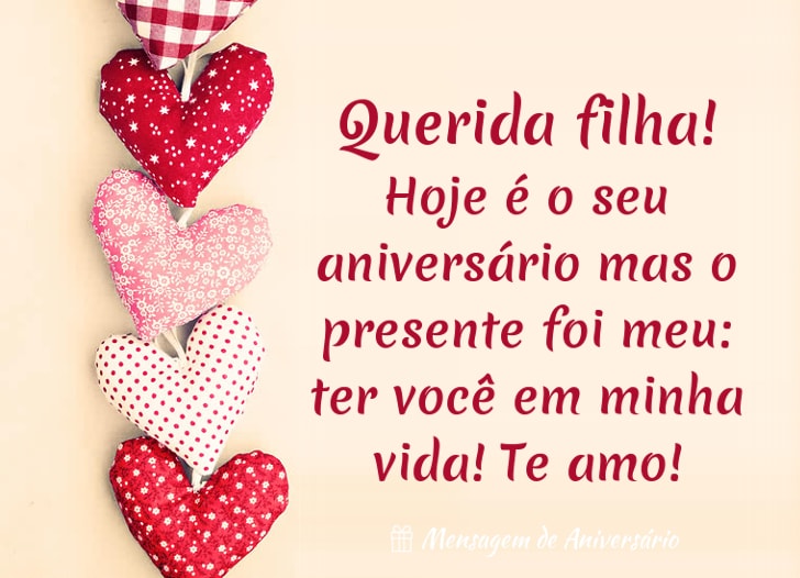 mensagem de aniversário para filha com fé e força