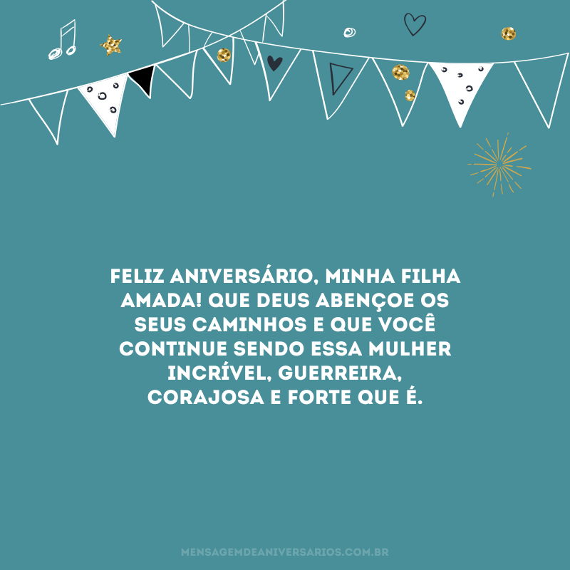 mensagem emocionante para filha no aniversário