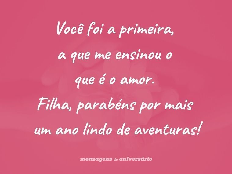 feliz aniversário primogênita amada