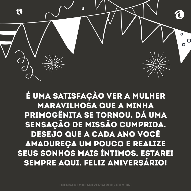 parabéns filha do coração