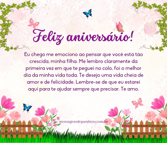frases de aniversário para filha 15 anos
