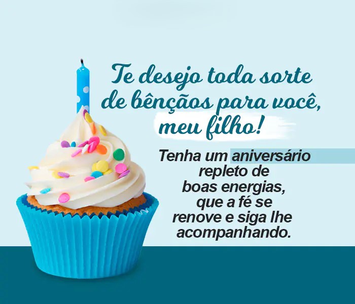 mensagem de aniversário para filho