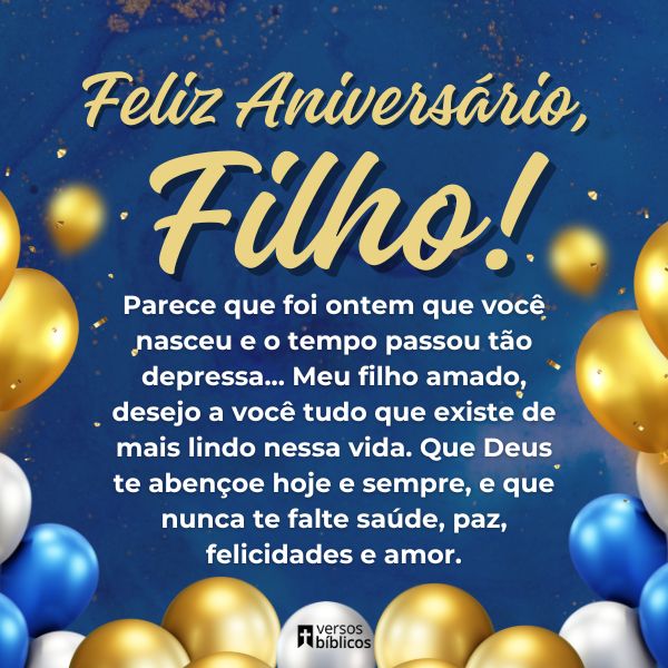 mensagens religiosas para filho no aniversário