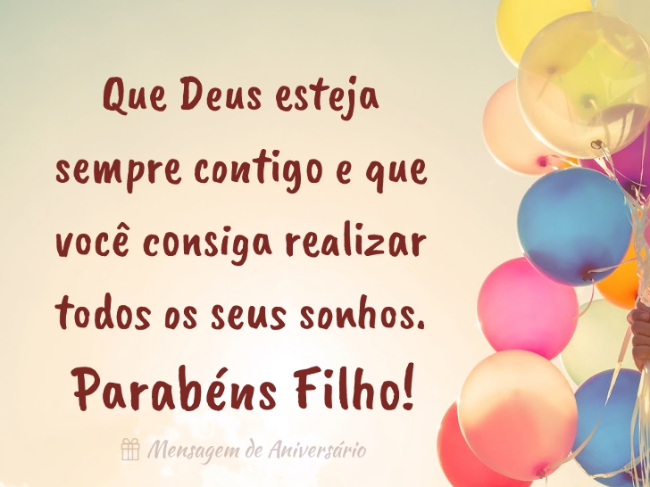 mensagem de aniversário para filho adulto