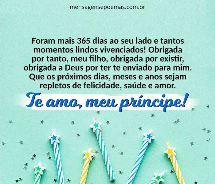 mensagem de aniversário para filho adulto emocionante