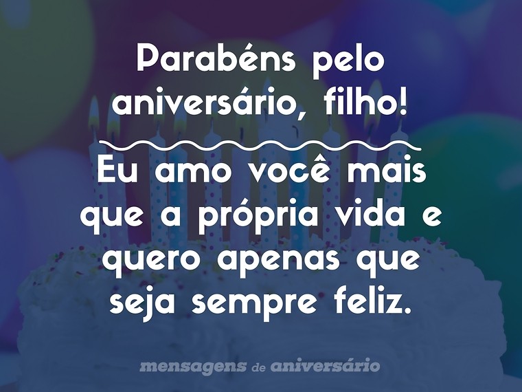 mensagem de aniversário para filho amado 2026