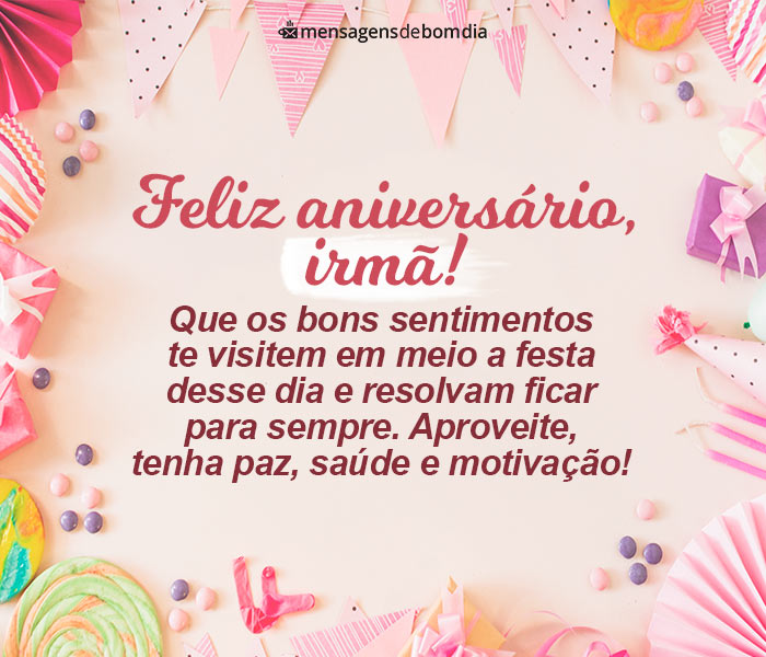 mensagem de aniversário para irmã que mora em outra cidade