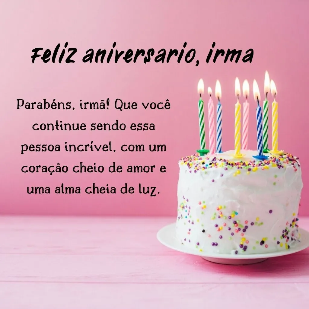 mensagem para irmã que inspira
