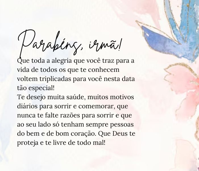 mensagens de aniversário para irmã engraçadas