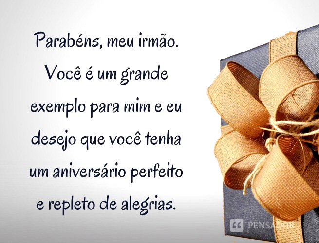 cartão de aniversário para irmão