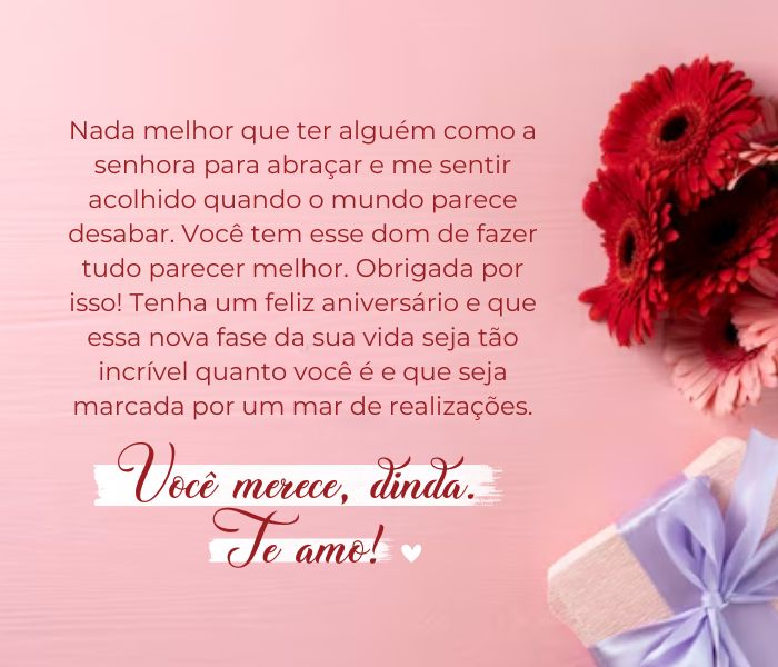 mensagem curta para madrinha