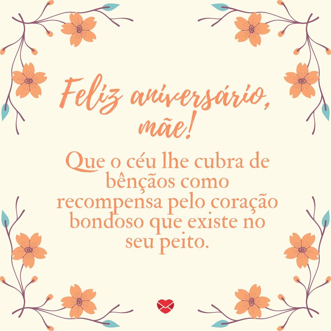 mensagem de aniversário para mãe