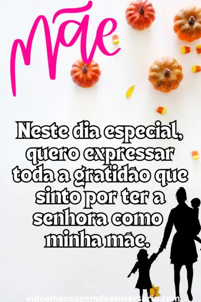 agradecimento aniversário mãe