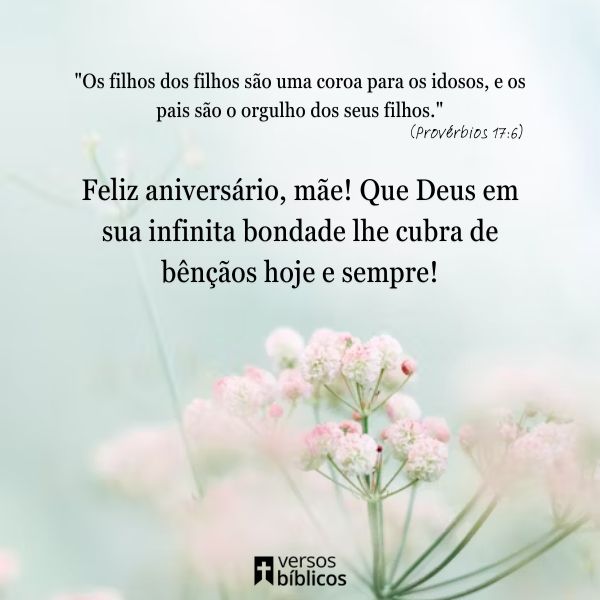 mensagem de aniversário para mãe evangélica de filho
