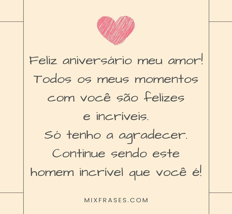 mensagem de aniversário para esposa