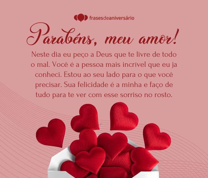 desejos de aniversário para o amor