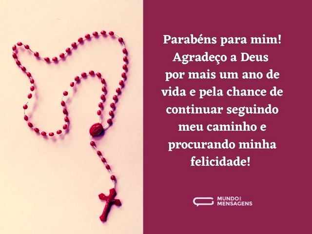mensagem para meu aniversário