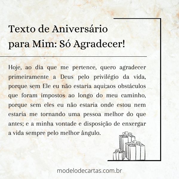 mensagem de auto celebração