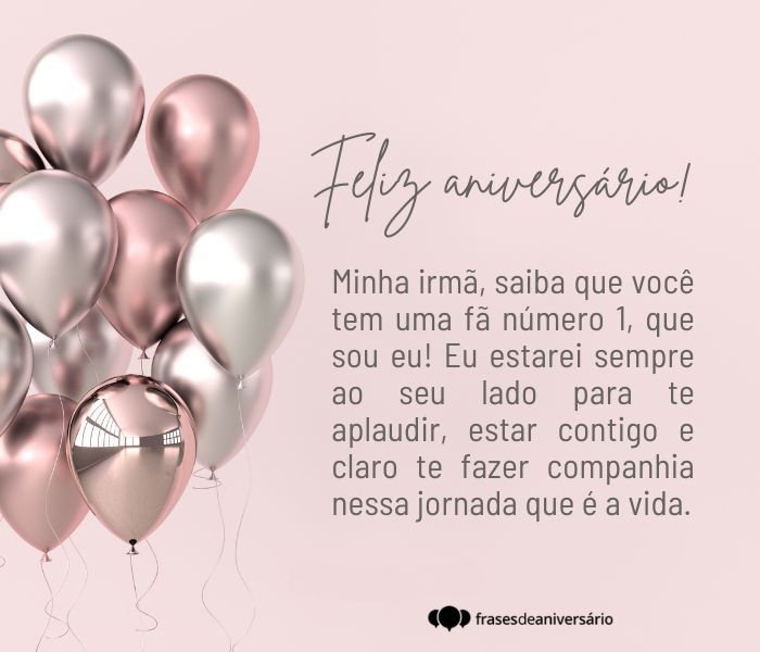 mensagem emocionante para irmã no aniversário