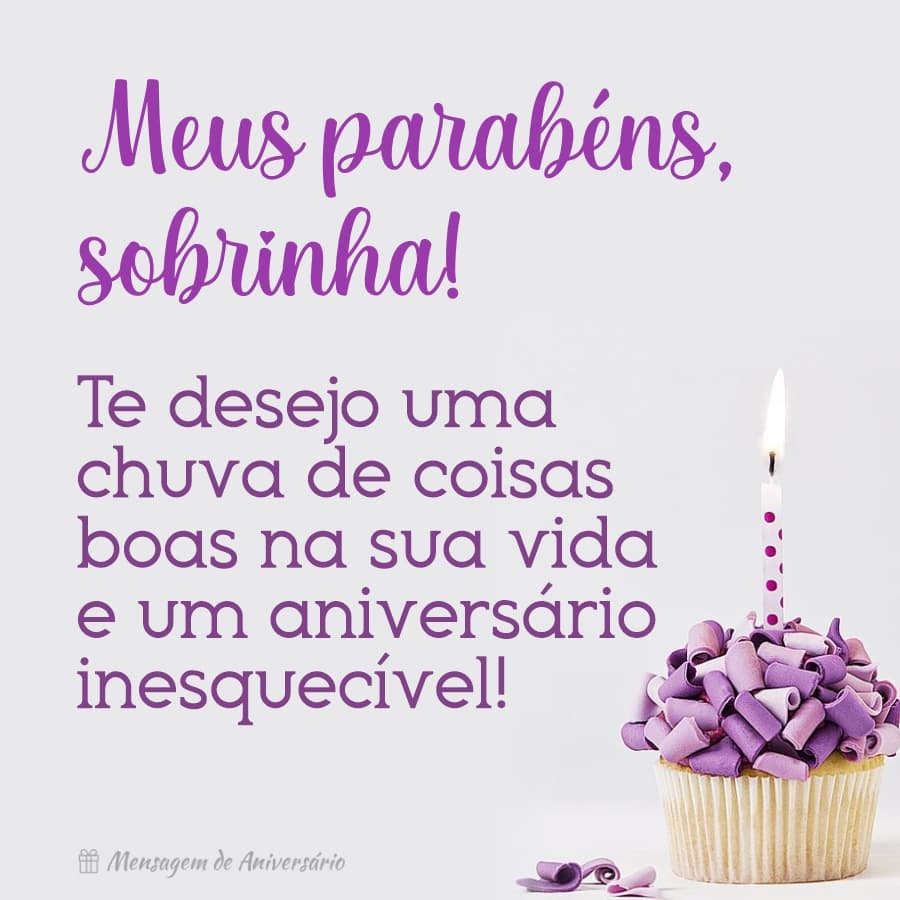 desejos de aniversário para sobrinha