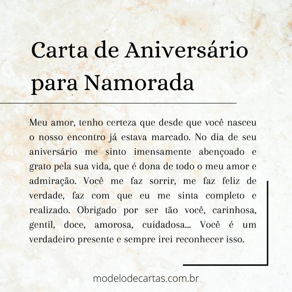 mensagens de aniversário para namorada 2026